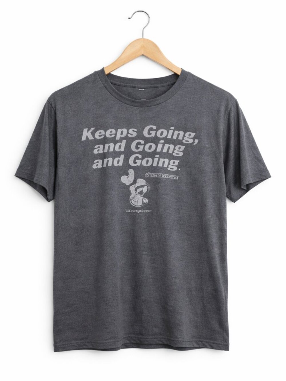 ENERGIZER BUNNY | Grey Cotton Graphic Tee Shirt – Womens Large